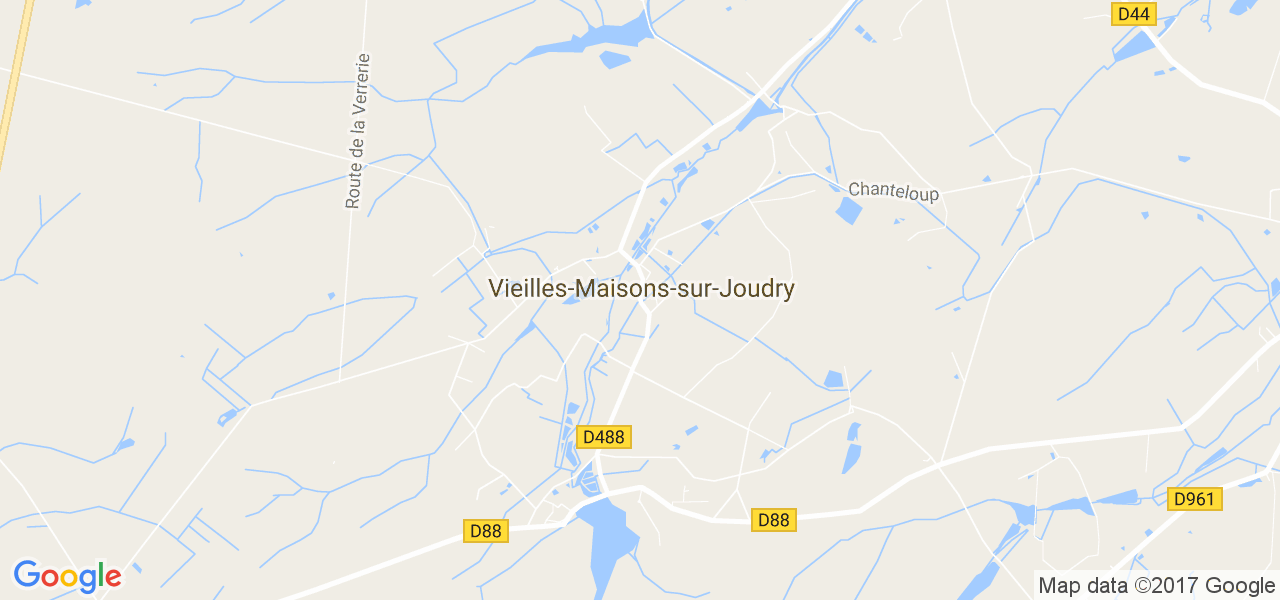 map de la ville de Vieilles-Maisons-sur-Joudry