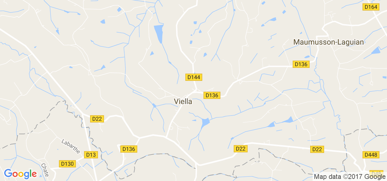 map de la ville de Viella