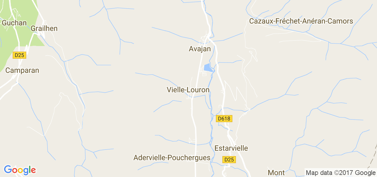 map de la ville de Vielle-Louron