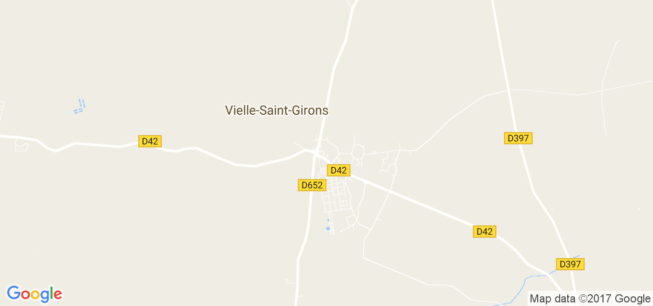 map de la ville de Vielle-Saint-Girons