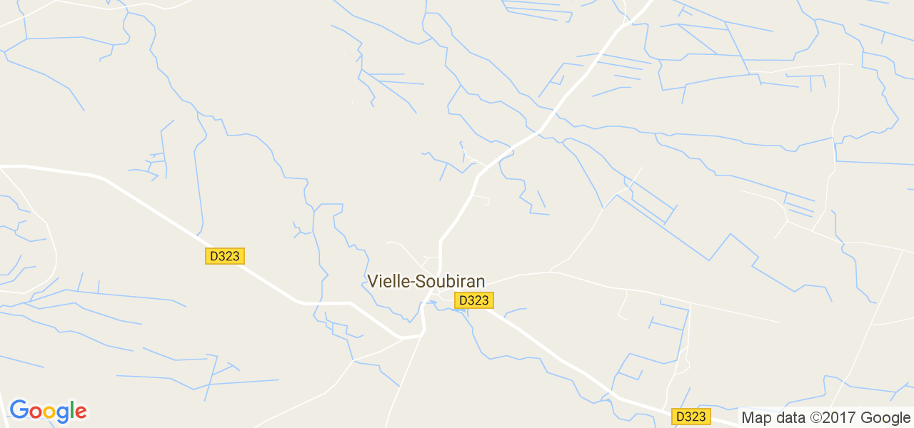 map de la ville de Vielle-Soubiran