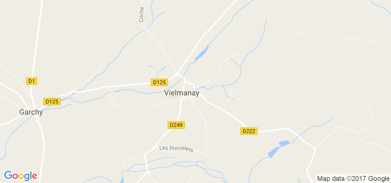 map de la ville de Vielmanay