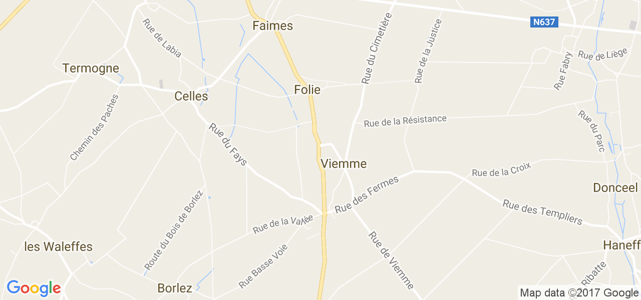 map de la ville de Viemme