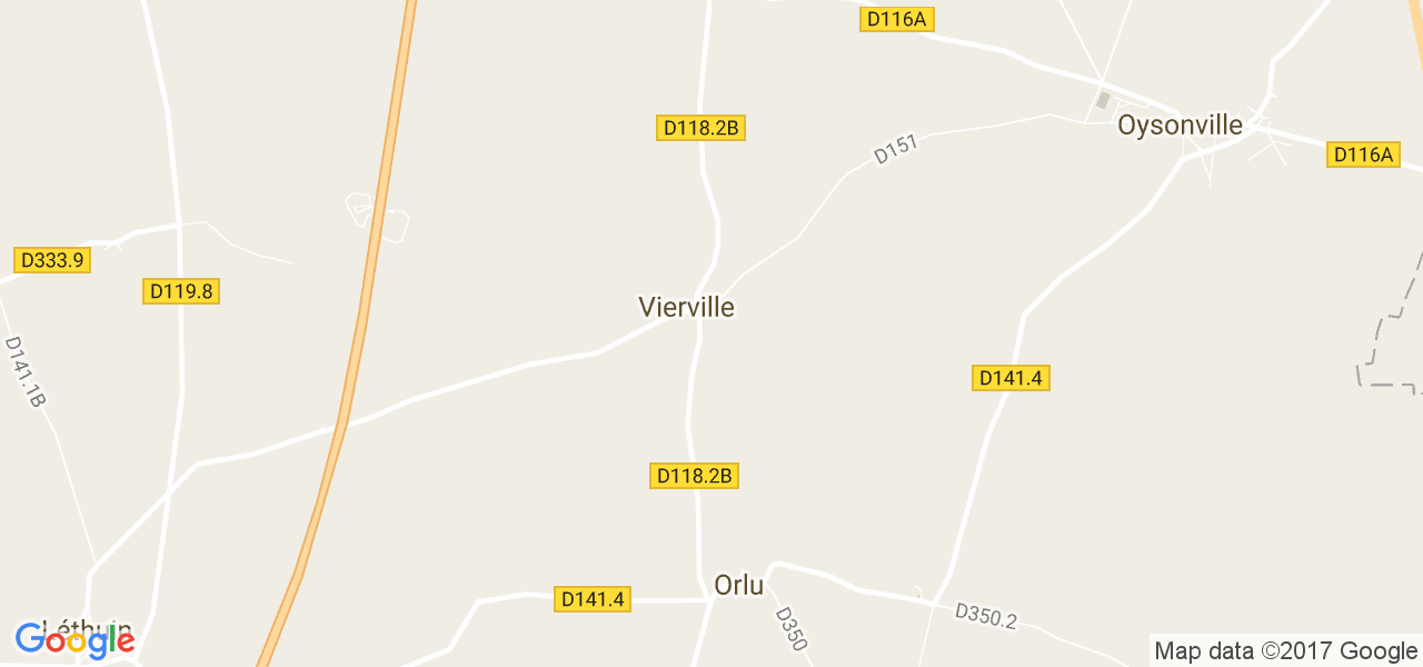 map de la ville de Vierville