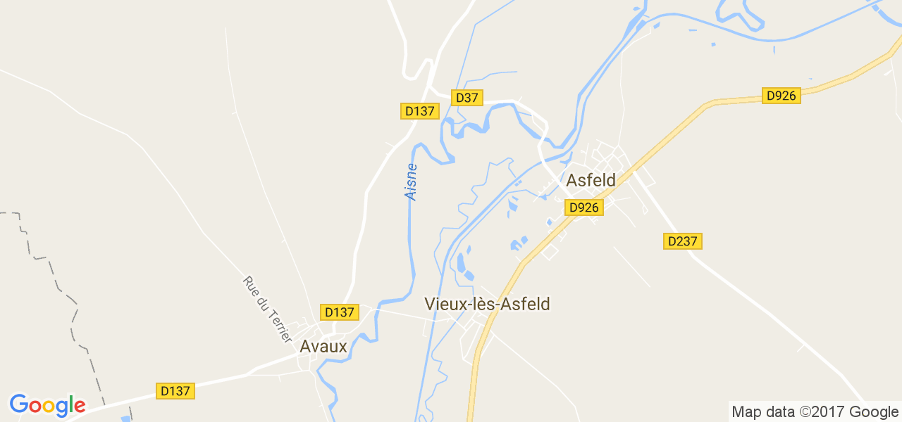 map de la ville de Vieux-lès-Asfeld