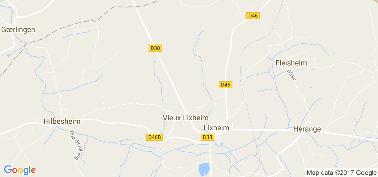 map de la ville de Vieux-Lixheim