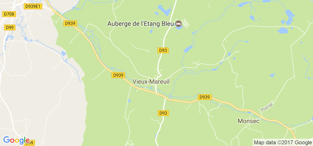 map de la ville de Vieux-Mareuil