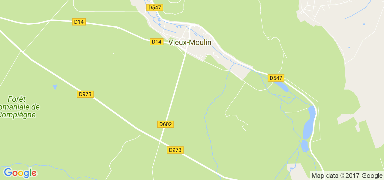 map de la ville de Vieux-Moulin