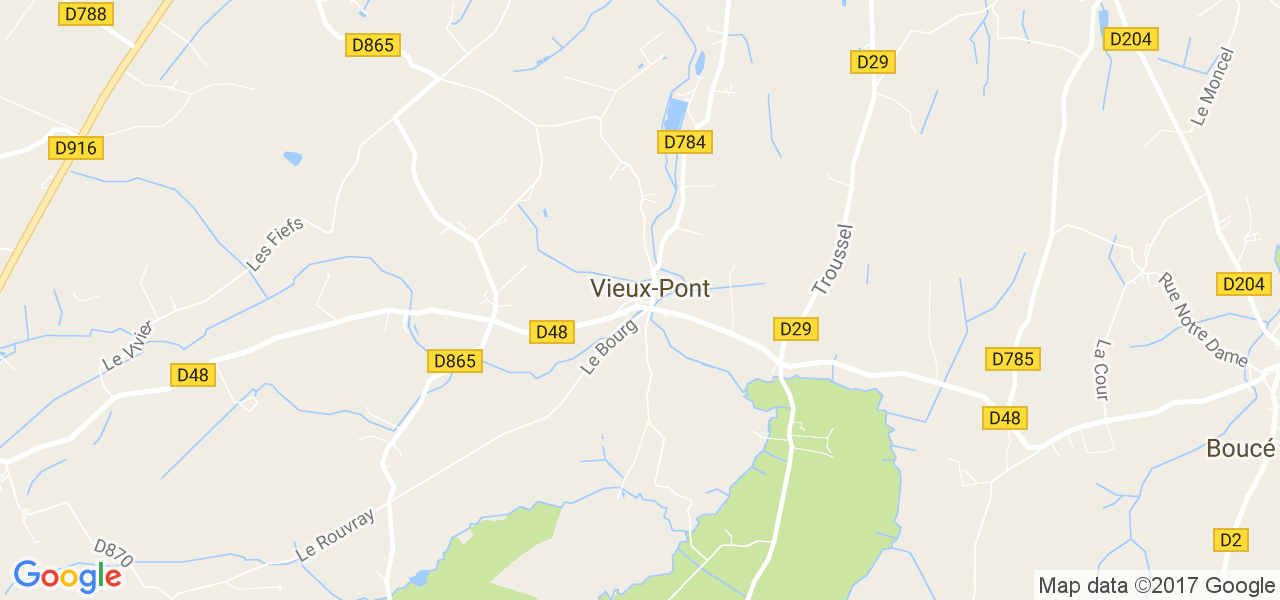 map de la ville de Vieux-Pont