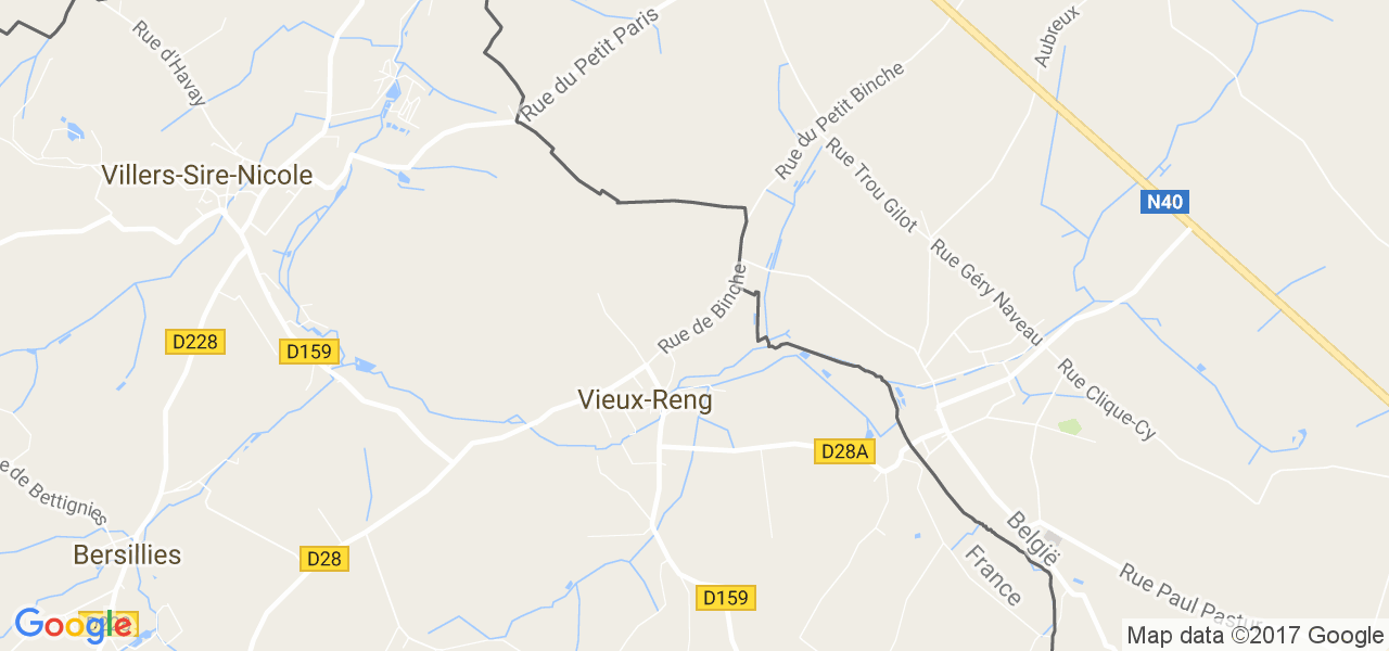 map de la ville de Vieux-Reng