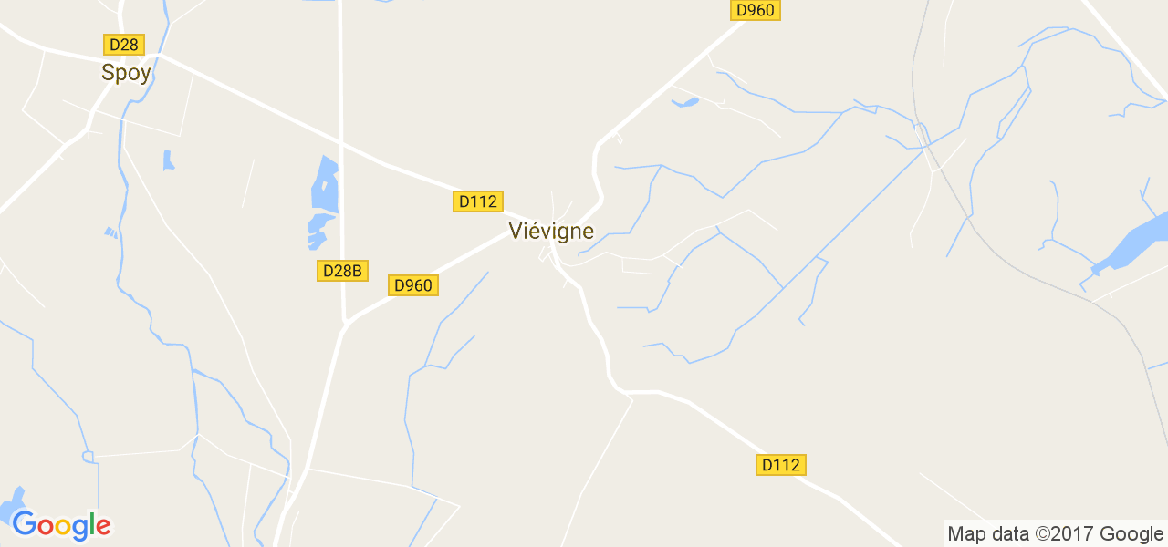 map de la ville de Viévigne