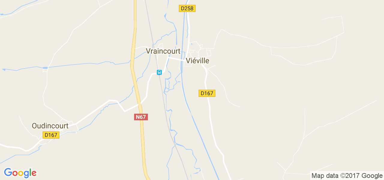 map de la ville de Viéville