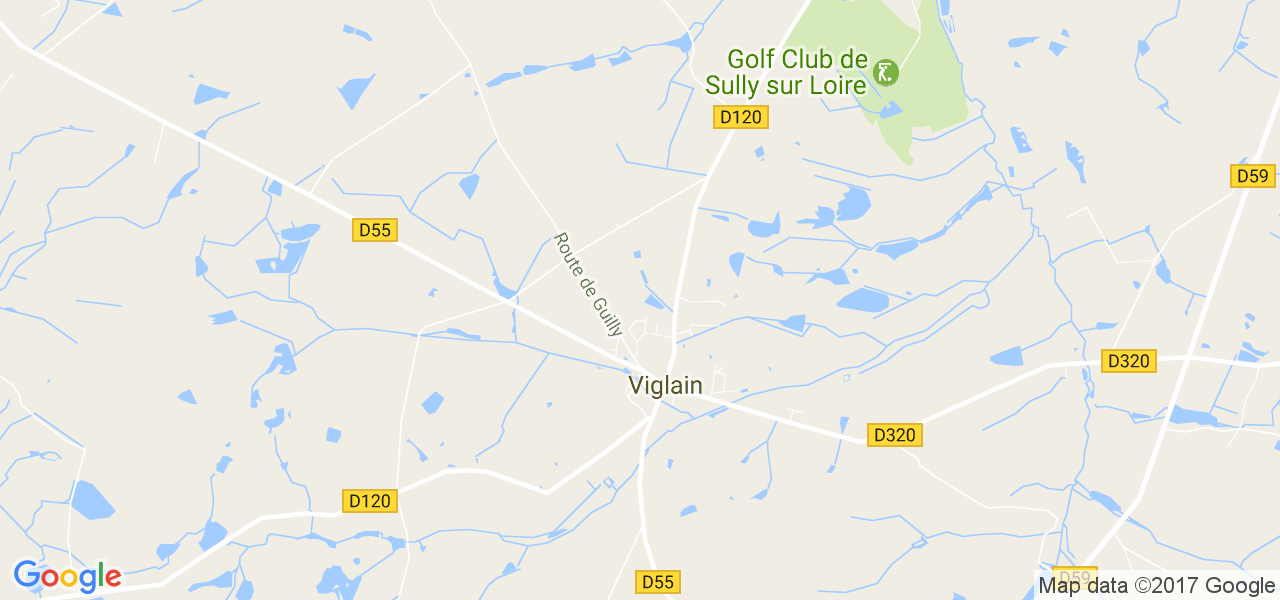 map de la ville de Viglain