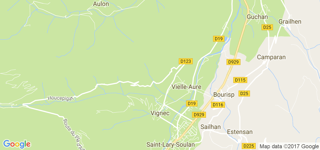 map de la ville de Vignec