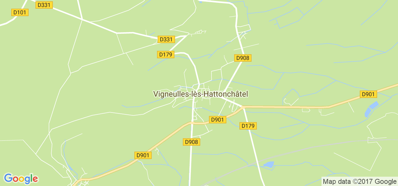 map de la ville de Vigneulles-lès-Hattonchâtel