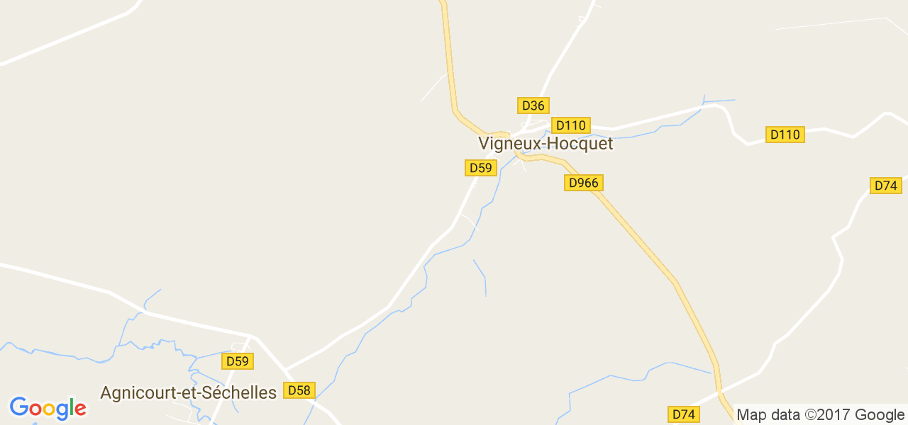 map de la ville de Vigneux-Hocquet