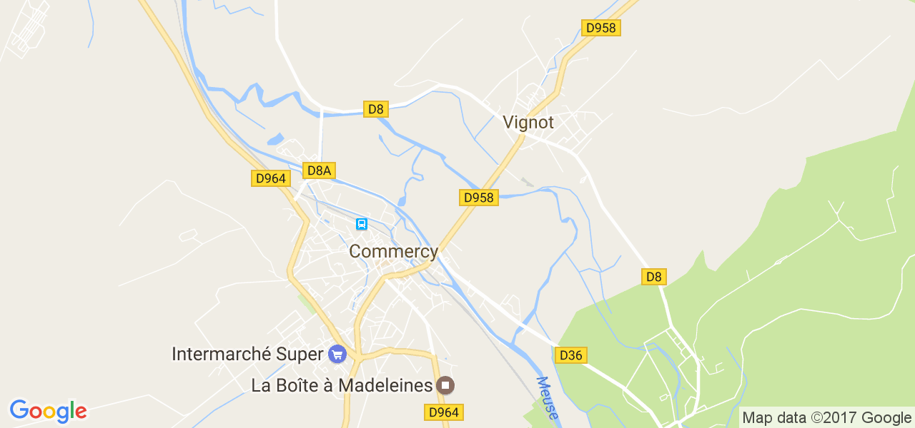 map de la ville de Vignot