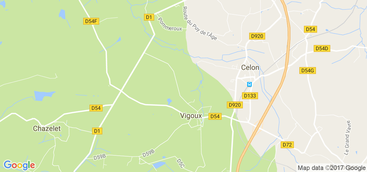 map de la ville de Vigoux