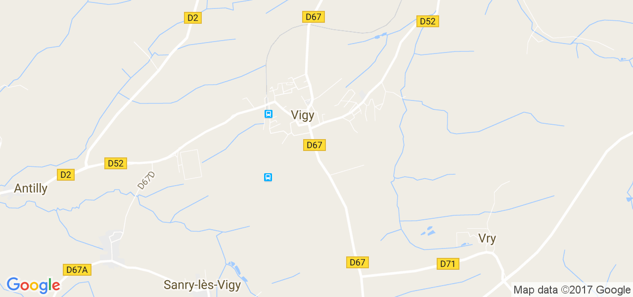 map de la ville de Vigy