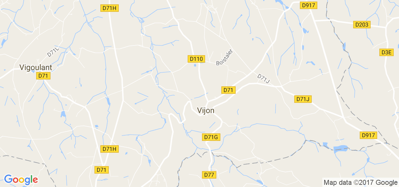 map de la ville de Vijon