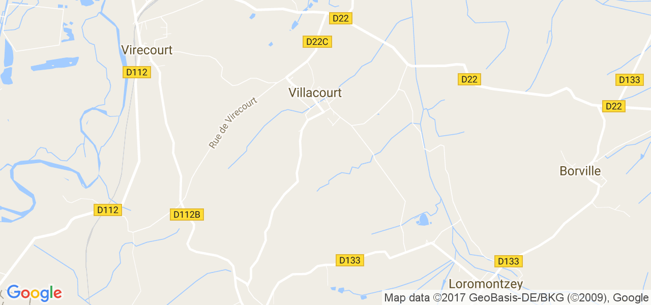 map de la ville de Villacourt