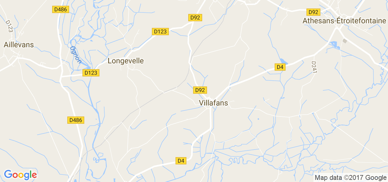 map de la ville de Villafans