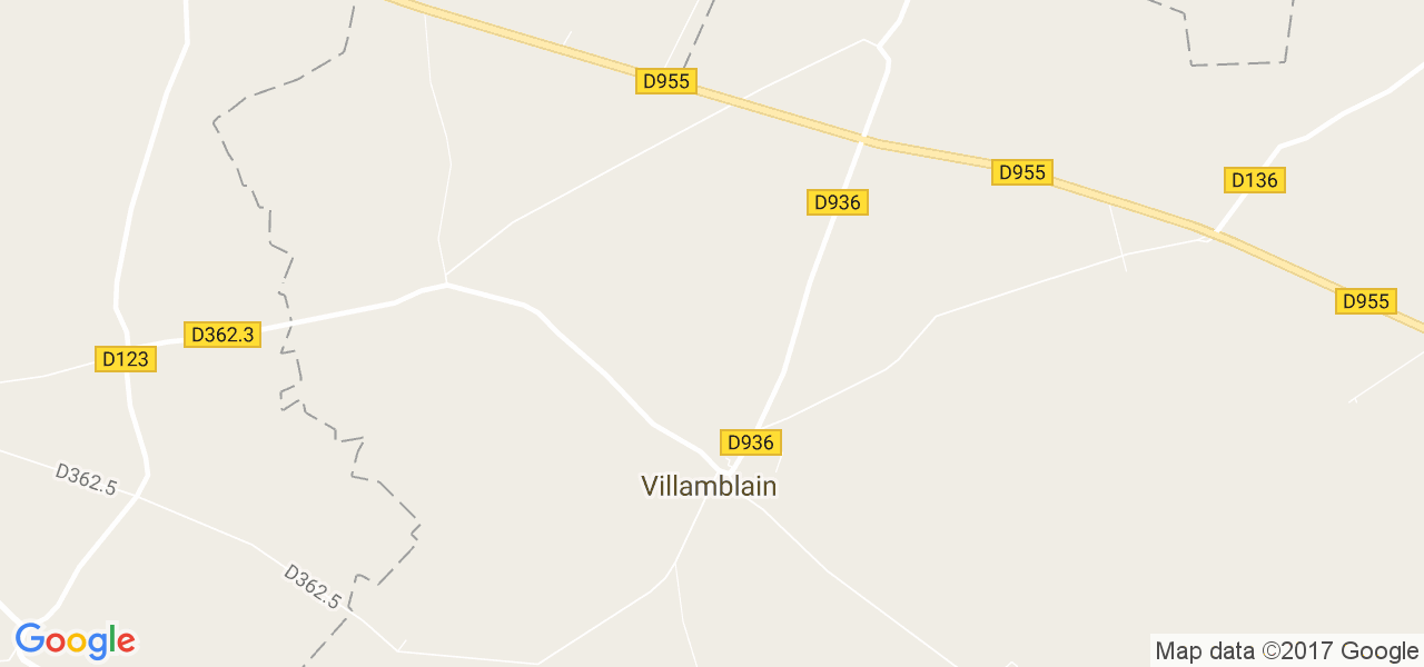 map de la ville de Villamblain