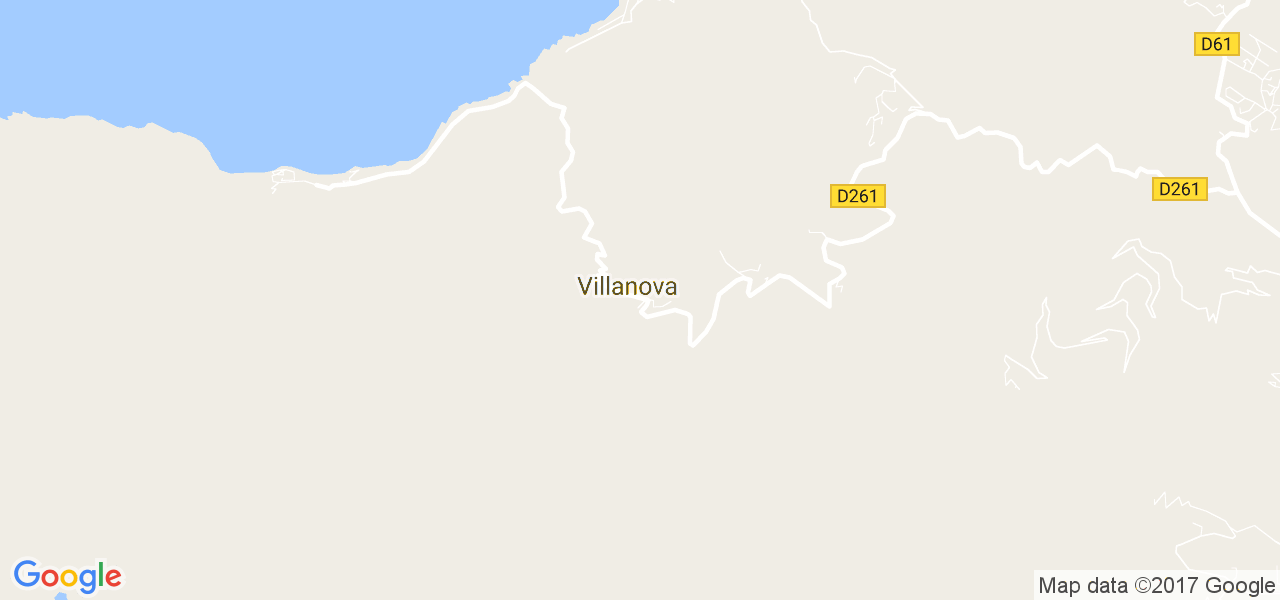 map de la ville de Villanova