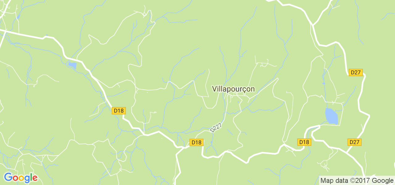 map de la ville de Villapourçon