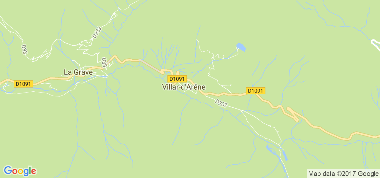 map de la ville de Villar-d'Arêne