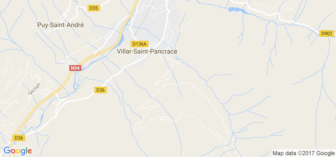 map de la ville de Villar-Saint-Pancrace