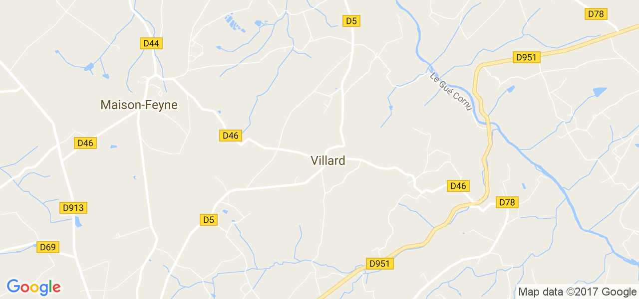 map de la ville de Villard