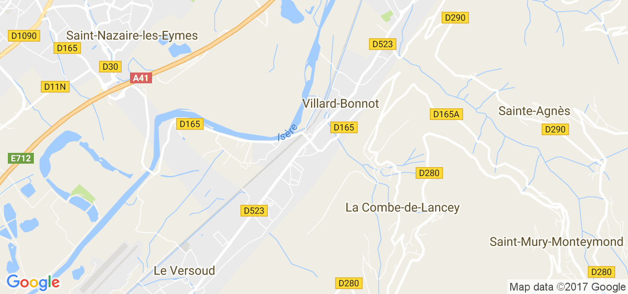 map de la ville de Villard-Bonnot