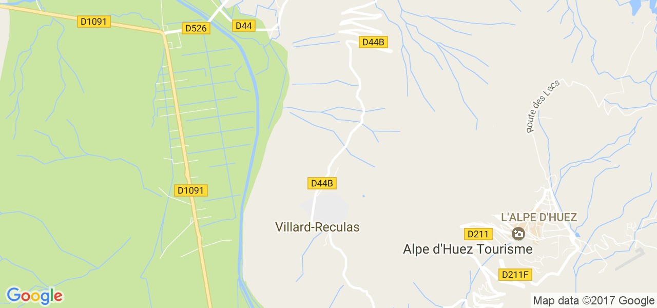 map de la ville de Villard-Reculas