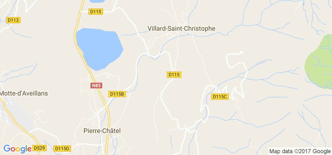 map de la ville de Villard-Saint-Christophe