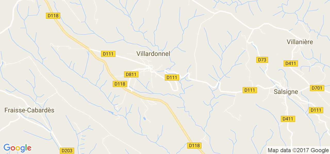 map de la ville de Villardonnel