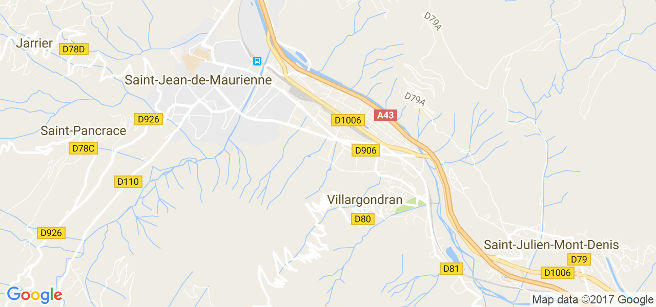 map de la ville de Villargondran