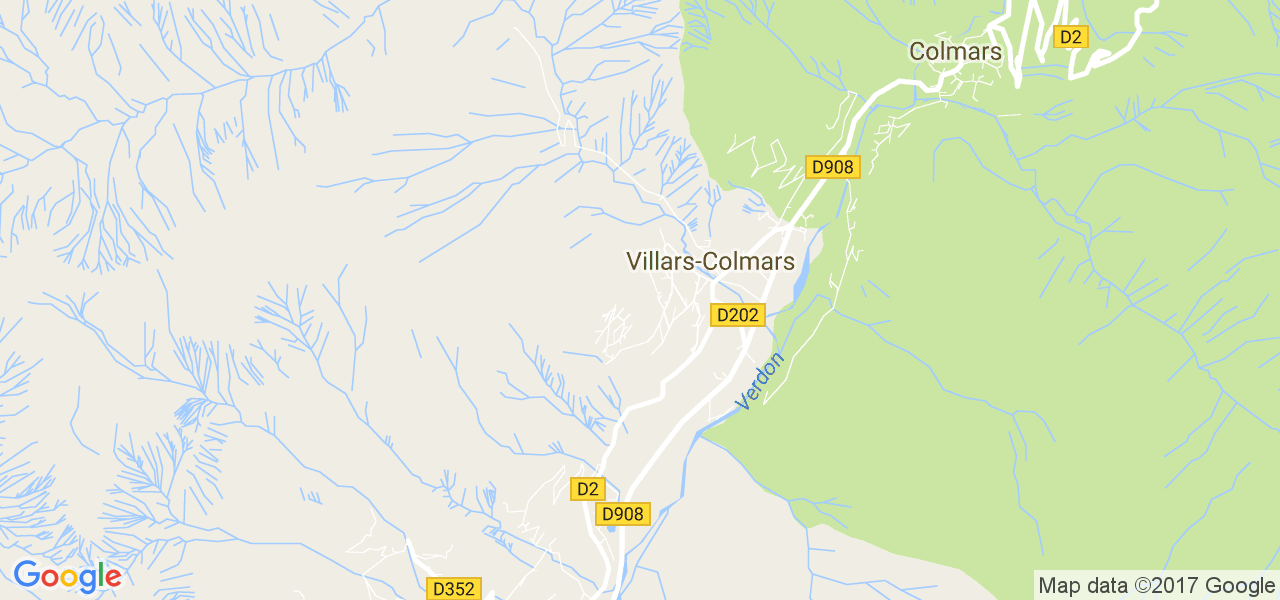 map de la ville de Villars-Colmars