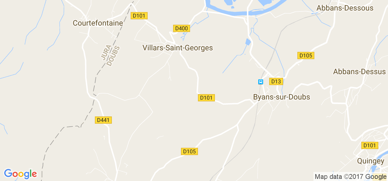 map de la ville de Villars-Saint-Georges