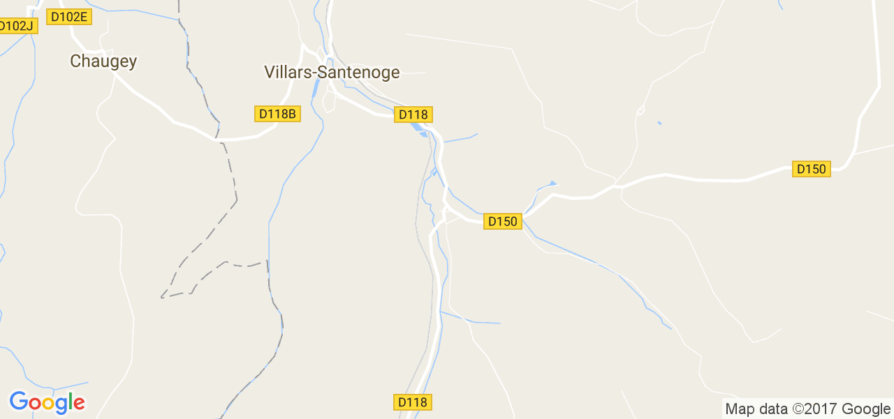 map de la ville de Villars-Santenoge