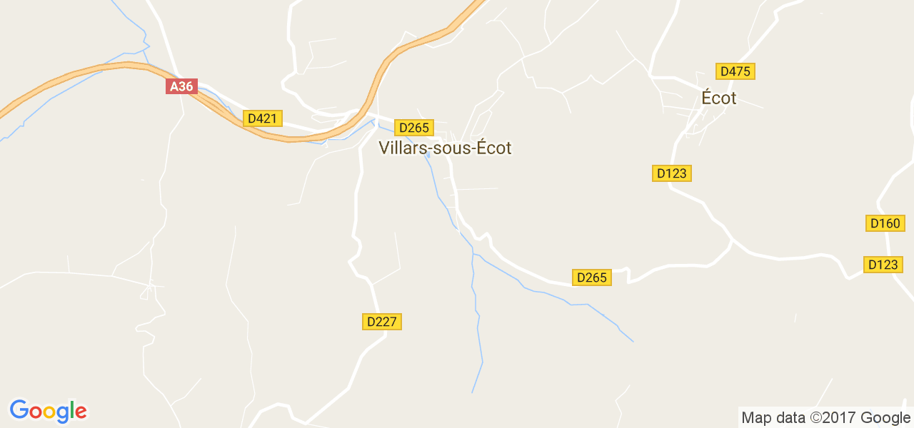 map de la ville de Villars-sous-Écot