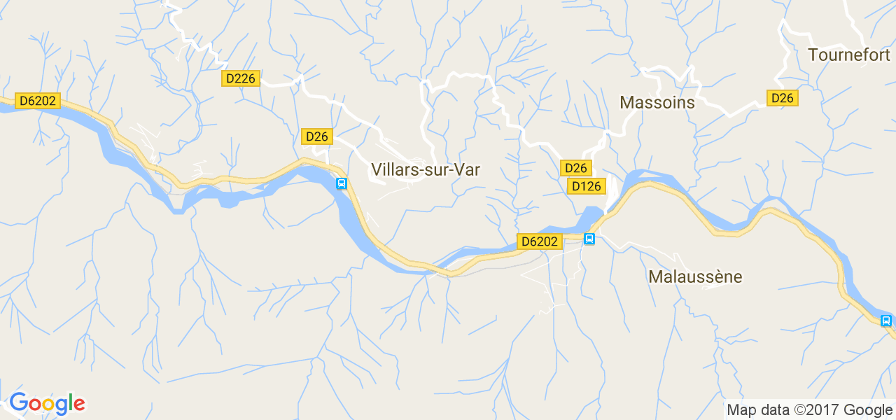 map de la ville de Villars-sur-Var