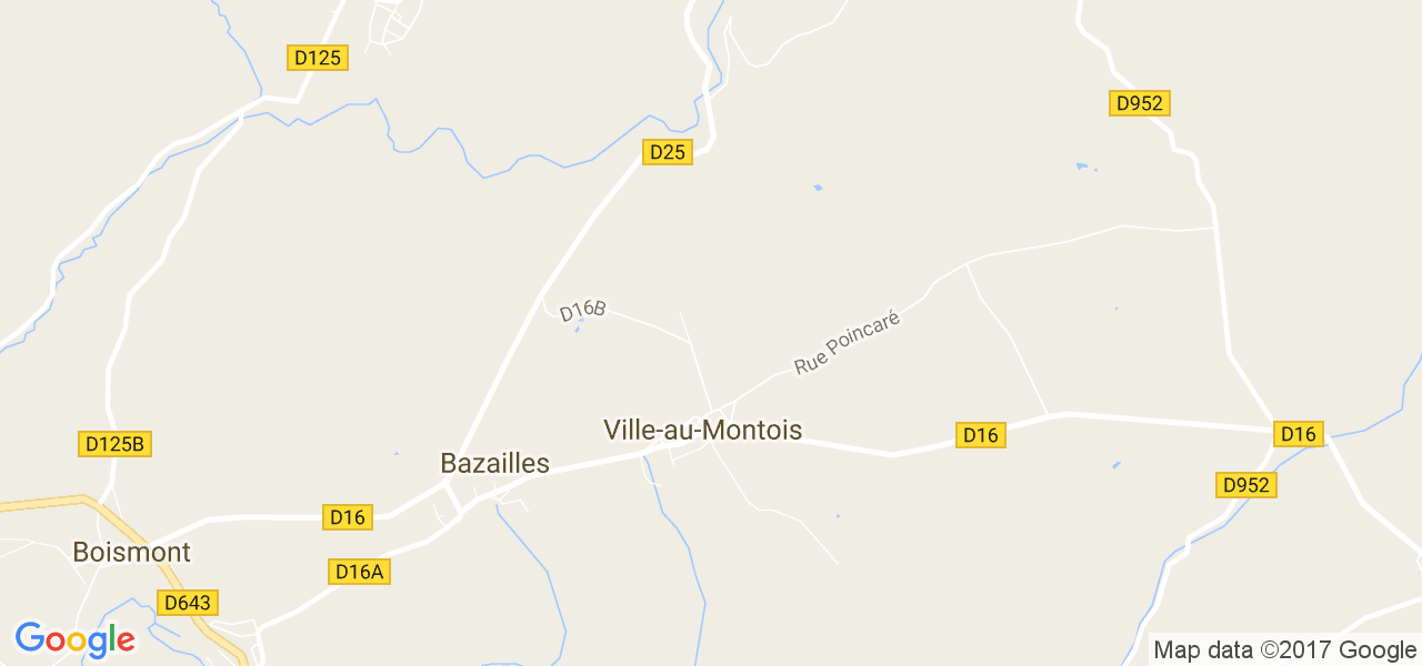 map de la ville de Ville-au-Montois