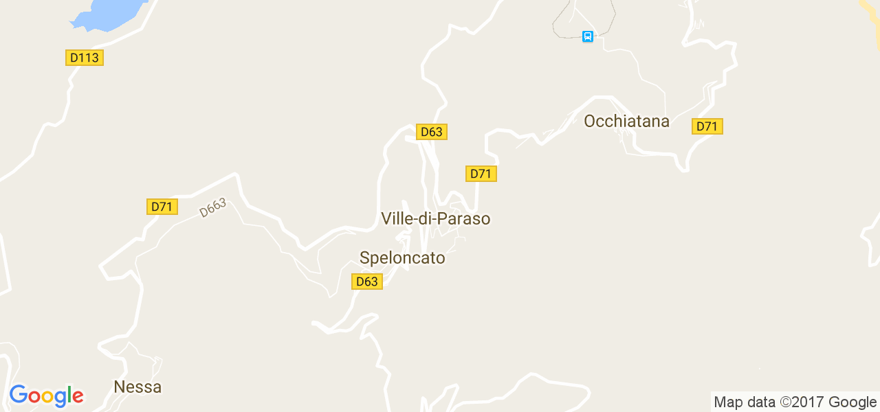 map de la ville de Ville-di-Paraso