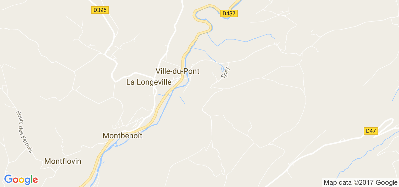 map de la ville de Ville-du-Pont