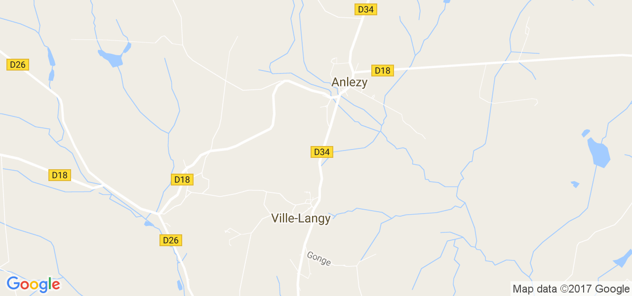 map de la ville de Ville-Langy