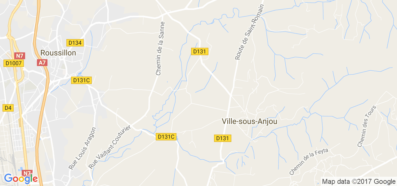 map de la ville de Ville-sous-Anjou