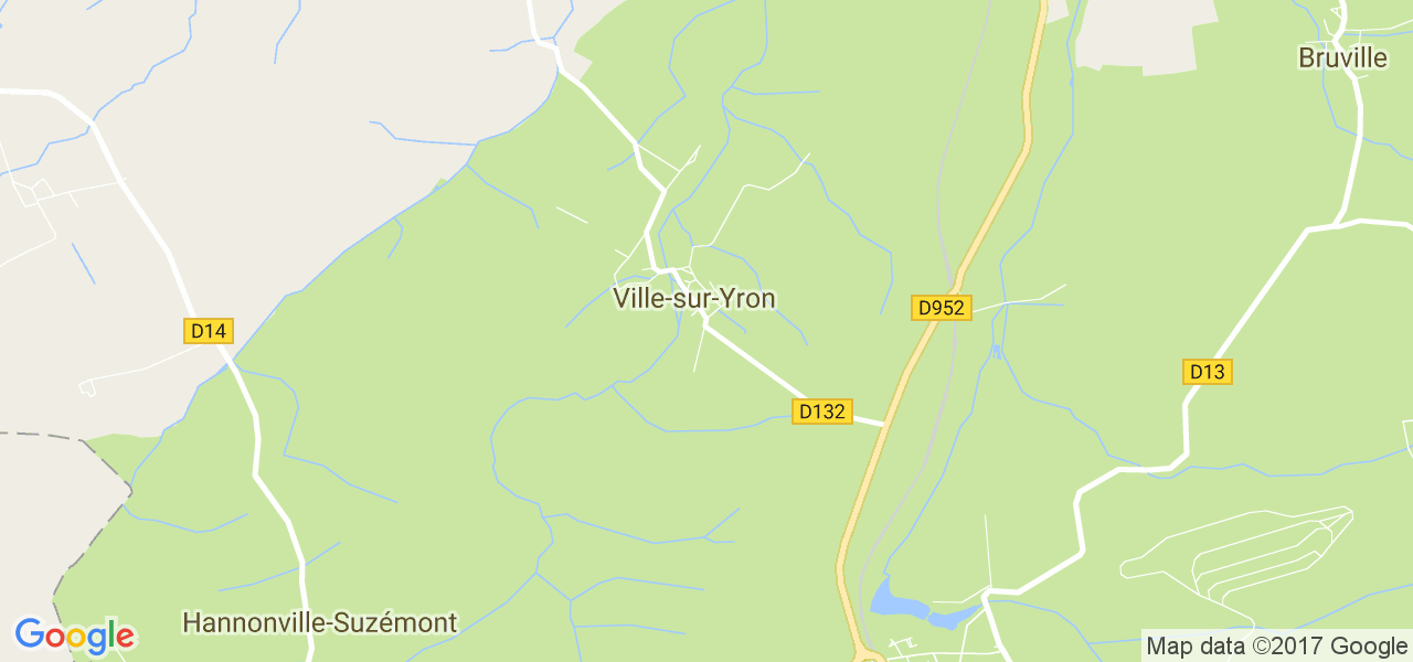 map de la ville de Ville-sur-Yron