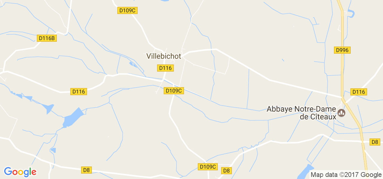 map de la ville de Villebichot