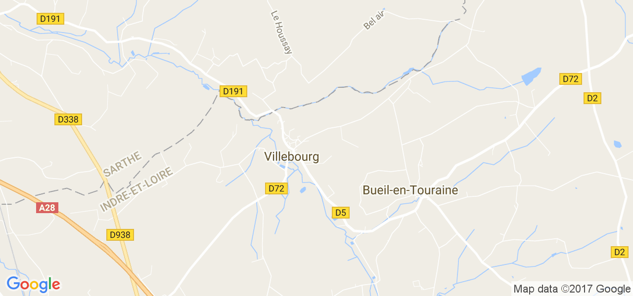 map de la ville de Villebourg